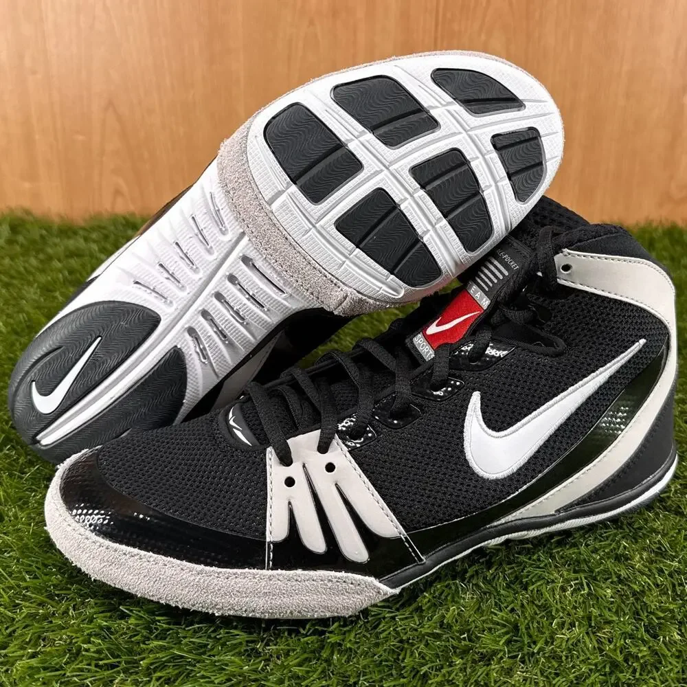 Nike Freek Black White Wrestling Shoes 316403-011 Men's Size 8.5